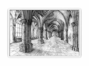 The Gothic Hall Framed Print