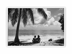 Beach Talk Framed Print