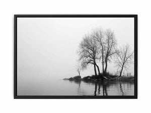 Misty Lake Painting
