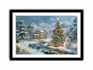 Festive Scene Art Print