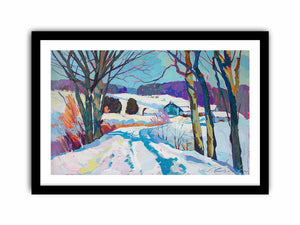 Snow Landscape Art Print