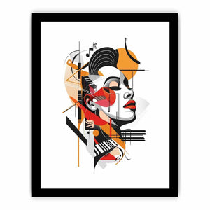 Abstract Face Art Print