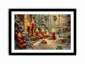 Christmas Candles Art Print