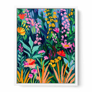 Vibrant Garden Framed Print