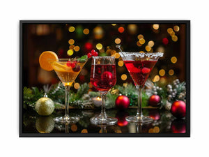 Christmas Mocktails Painting