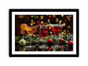 Christmas Mocktails Art Print