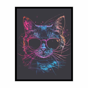 Retro cat Painting