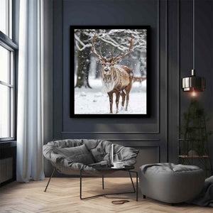 Reindeer in Snow