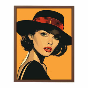 Retro Woman Poster