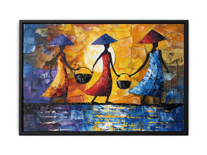 3 African women Painting