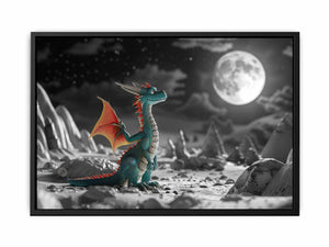 Dinosaur in Space Painting