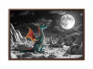 Dinosaur in Space Poster