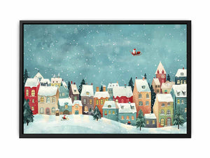 Festive Houses Painting