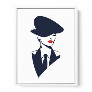 Minimalist Woman Framed Print