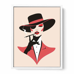 Minimalist Woman Framed Print