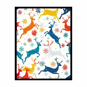 Colorful Deers Painting