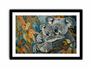 Koala Mother & Child Art Print