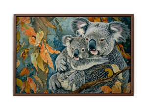 Koala Mother & Child Poster