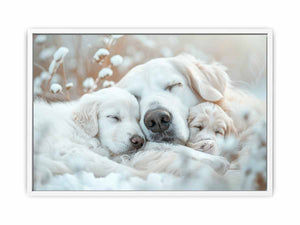 Dog Cute Baby Framed Print
