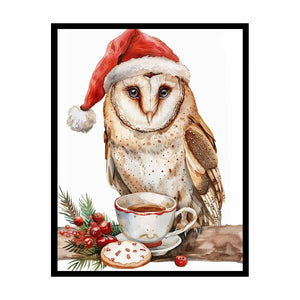 Festive Owl Painting
