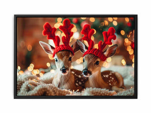 Festive Deers Painting