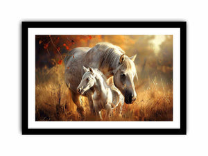 Horse Cute Baby Art Print