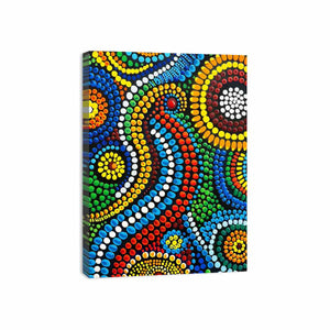 Dot Art Canvas Print