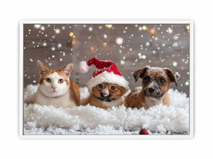 Festive Animals Framed Print