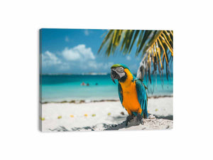 Tropical Parrot Canvas Print