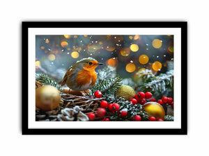 Festive Sparrrow Art Print