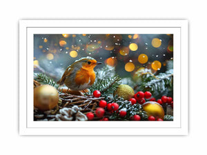 Festive Sparrrow Streched canvas