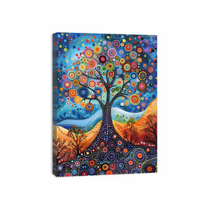 Dot Tree Canvas Print