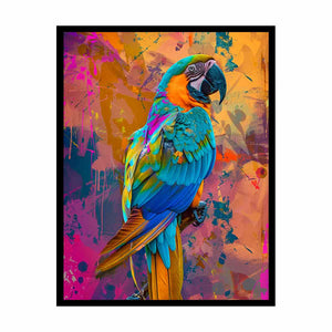 Colorful Parrot Painting