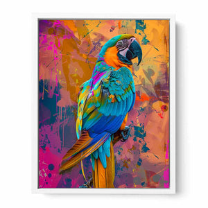 Colorful Parrot Framed Print