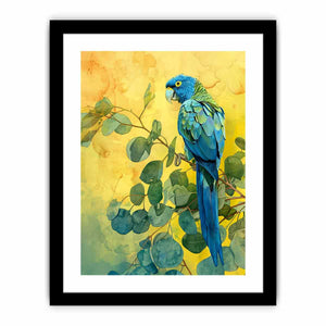 Blue Parrot Art Print