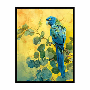 Blue Parrot Painting