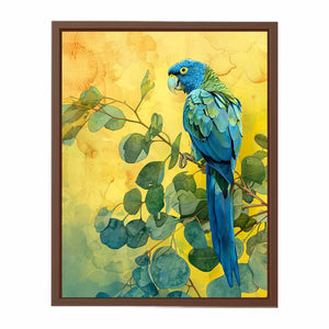 Blue Parrot Poster