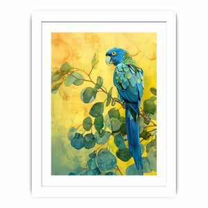 Blue Parrot Streched canvas