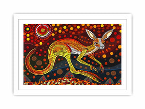 Kangaroo Streched canvas