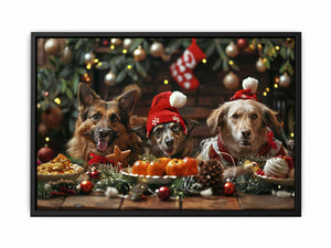 Festive Dogs Painting