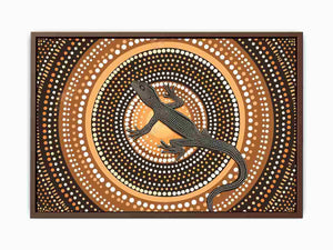 Lizard Dots Poster