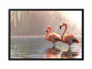 Flamingo Couple Painting