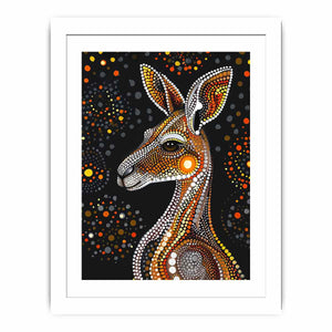 Kangaroo Streched canvas