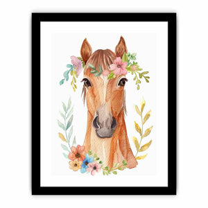 Cute Horse Art Print