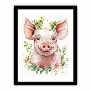 Cute Pig Art Print