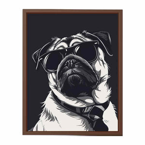 Smart Pug Poster