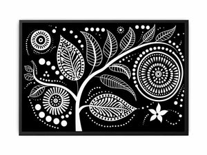 Dotted Leaves Painting