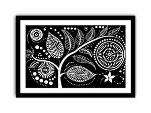 Dotted Leaves Art Print
