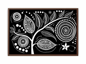 Dotted Leaves Poster