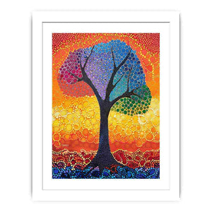 Colorful Tree Streched canvas